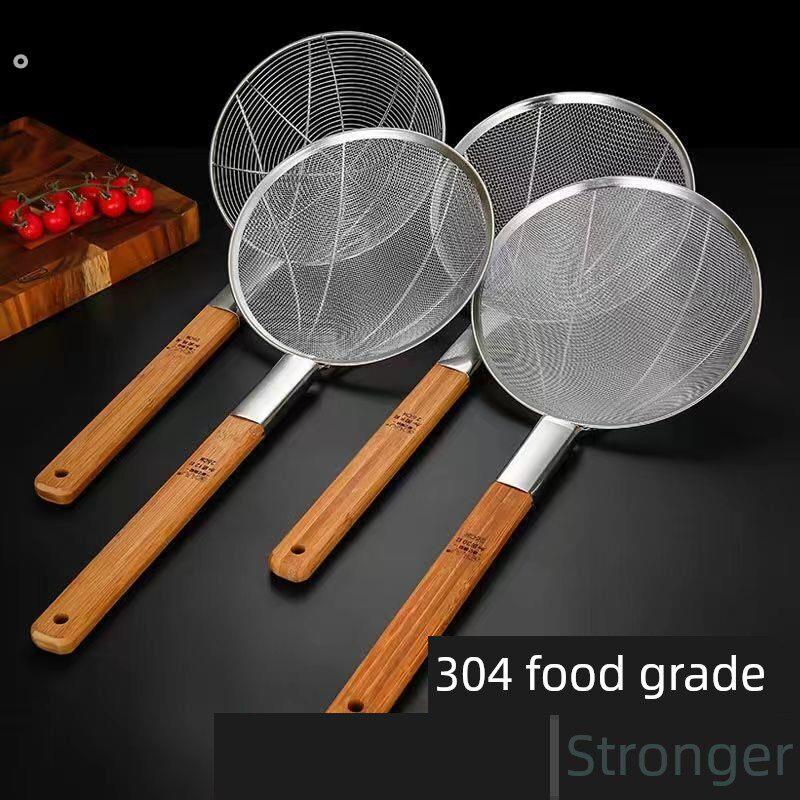 304不锈钢栅栏过滤器，油炸过滤器，大面条，厨房商用超细家用木