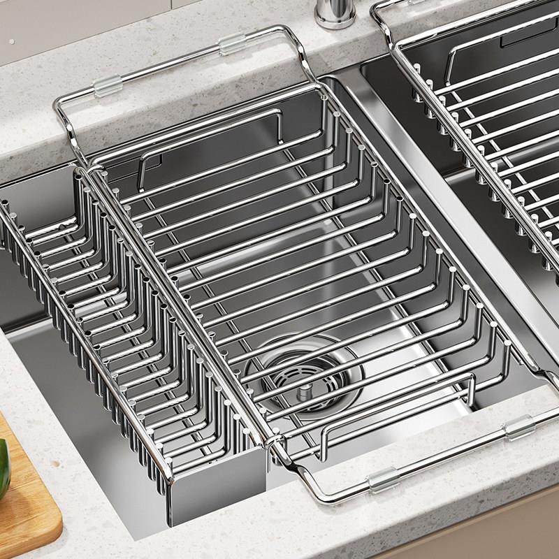 不锈钢水槽沥水篮伸缩沥水厨房碗盘滤水池洗菜盆洗碗池收纳置物架,厨房/烹饪用具,厨房置物架/置物柜/角架,淘宝优惠券,粉丝福利购,淘宝优惠卷