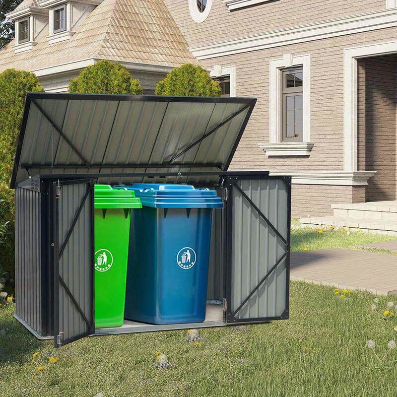 户外杂物工具房室外垃圾桶房大容量收纳间简易拆卸组装板房储物房