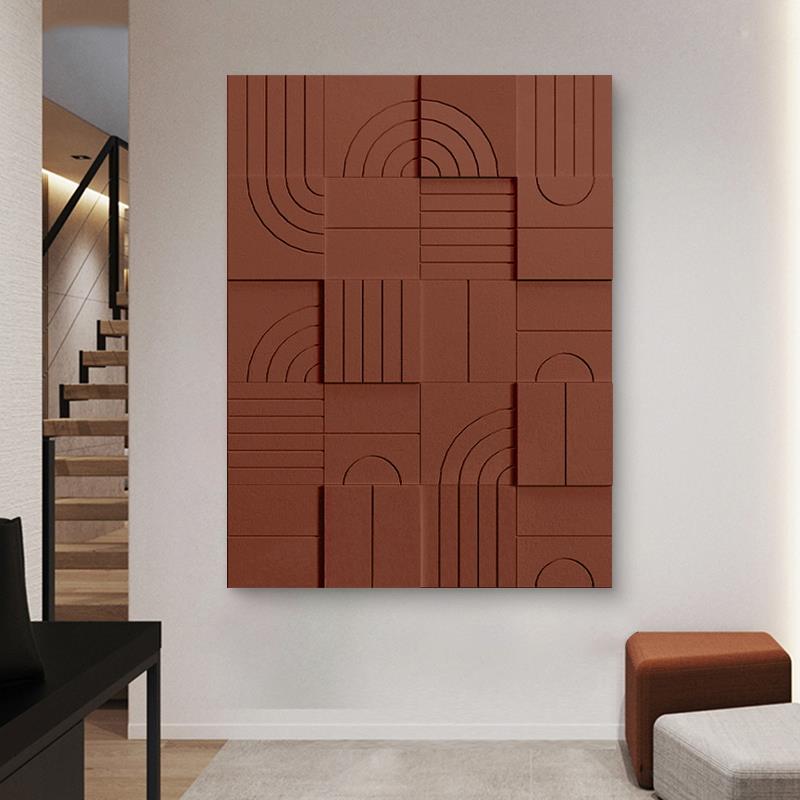 简约客厅装饰画沙发背景墙现代挂画3D立体雕刻高级感实物墙饰挂饰