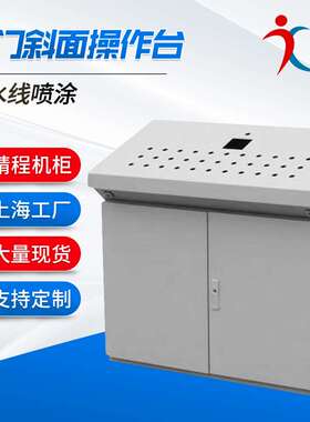上海定 制双门单斜面立式工作台 plc控制配电柜 APXM系列操作台