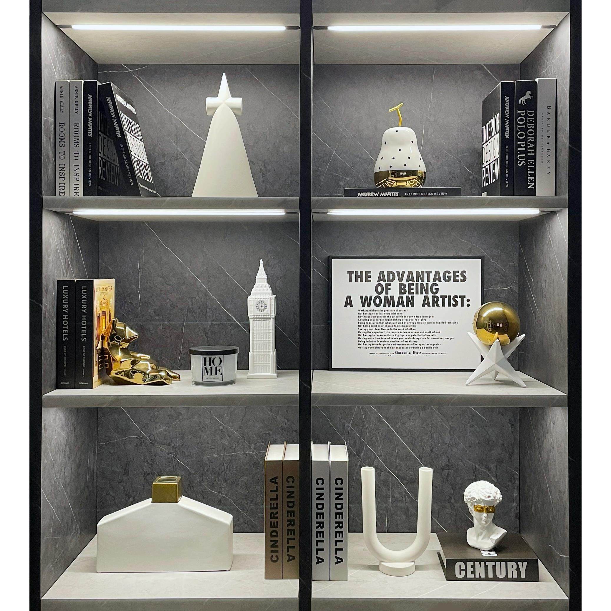 简约样板间书柜软装饰品家居摆饰挂画 画陶瓷树脂创意工艺礼品摆