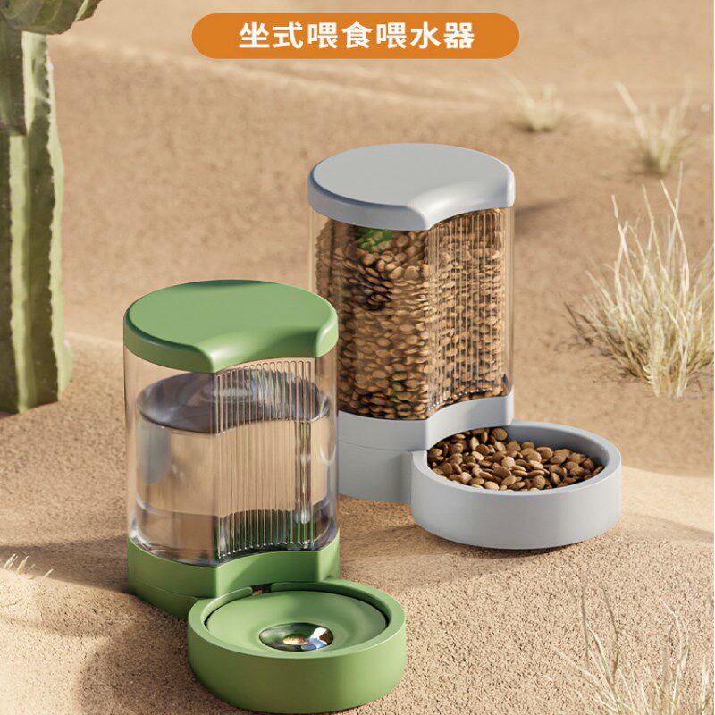 宠物饮水机坐式超大容量狗狗喝水器猫咪自动喂食器不插电宠物用品