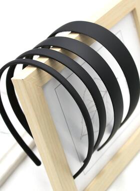 女士男士发箍通用碎发夹运动发带哑光黑色洗脸防滑头箍女发捆发卡