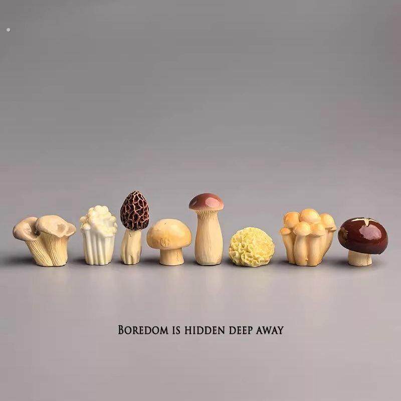 无聊了，摆几只可爱菌菇治愈电脑桌面日式工位办公桌小摆件装饰品,家居饰品,桌面摆件,淘宝优惠券,粉丝福利购,淘宝优惠卷
