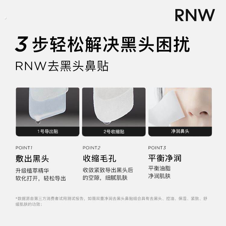 程十安rnw去黑头鼻贴黑头铲额头下巴贴去粉刺温和清洁毛孔