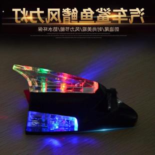 车载电动机车装饰用品日行灯风能灯风力发电日间风吹行车灯超亮