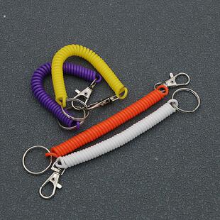 创意伸缩防丢挂绳钥匙扣老年儿童手机炼拉伸彩色弹力绳男女弹簧绳