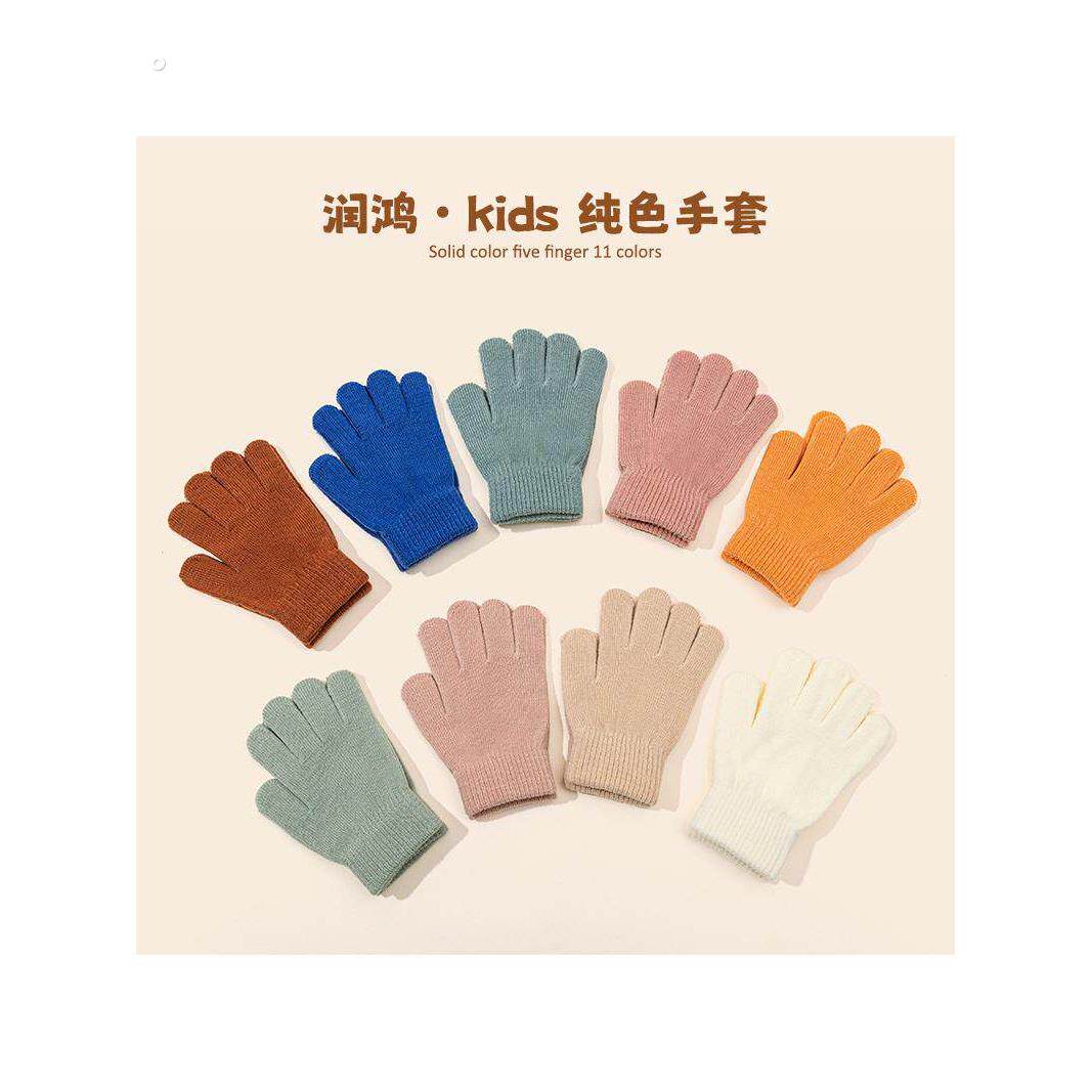 宝宝手套秋冬季0-3岁4婴幼儿童薄款小孩分指保暖五指5小童男女孩2
