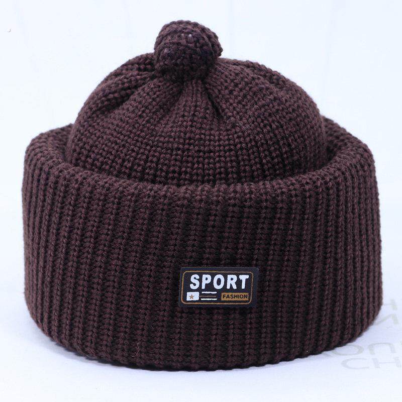 中老年人帽子男爷爷冬天保暖针织毛线帽老头防寒帽老人爸爸棉帽冬