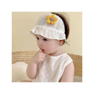 婴儿囱门帽子夏季薄款女宝宝护囱门护头囱帽囟门女婴新生胎帽夏天
