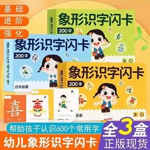 宝宝识字卡片3000字幼儿园儿童启蒙早教闪卡学前象形看图认字全套