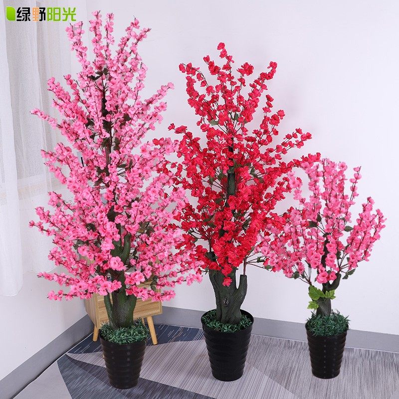 仿真假桃花梅花树室内外客厅大型落地造景装饰花树摆件盆景假花树,鲜花速递/花卉仿真/绿植园艺,仿真花,淘宝优惠券,粉丝福利购,淘宝优惠卷