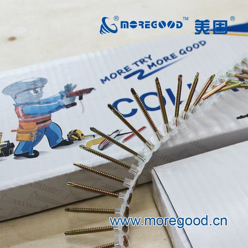 链带钻尾干壁螺钉自动上钉穿带石膏板墙轻钢龙骨闪电尾沉头自攻丝,五金/工具,螺钉,淘宝优惠券,粉丝福利购,淘宝优惠卷