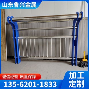 304不锈钢桥梁护栏 人行道隔离护栏机非护栏201不锈钢复合管护栏