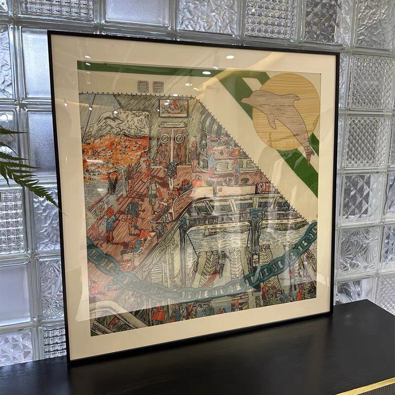 黑色金属画框方形铝合金相框挂墙装饰画框装裱卡纸空框正方形定制