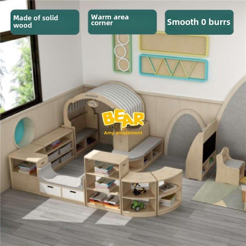 儿童阅读区转角沙发书架组合软袋书店组合书柜早教幼儿园宝宝阅读,住宅家具,儿童储物架/收纳架（原婴童）,淘宝优惠券,粉丝福利购,淘宝优惠卷