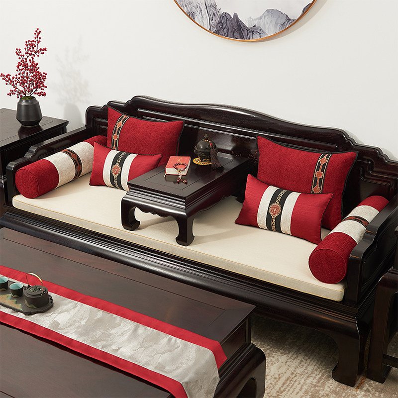 红木家具沙发垫坐垫套2020年冬季实木老式沙发坐垫加厚一体三件套