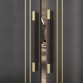 极简玻璃门拉手不锈钢酒店包厢商铺推拉双开实木大门把手定制刻字