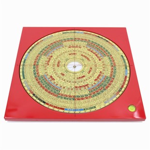 易仙三元三合综合罗盘激光高精度强磁针罗庚盘尺寸杨公盘中式摆件