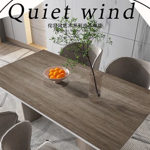 仿木纹桌布防水防油免洗台面垫pvc皮革桌垫餐桌垫字原木色茶几垫