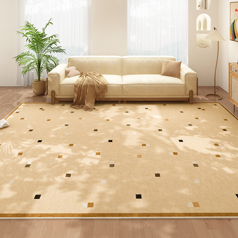 奶油风防水波点地毯客厅2025新款免洗可擦沙发茶几地垫卧室床边毯,居家布艺,地毯,淘宝优惠券,粉丝福利购,淘宝优惠卷