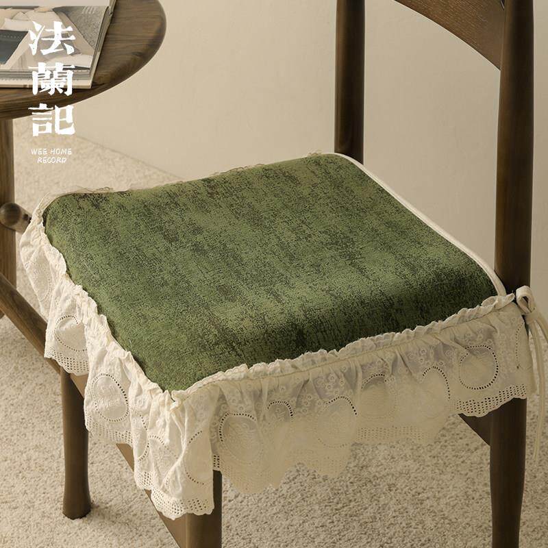 坐垫椅子垫法式复古风欧式大花边沙发垫单人家用餐椅座垫四季款