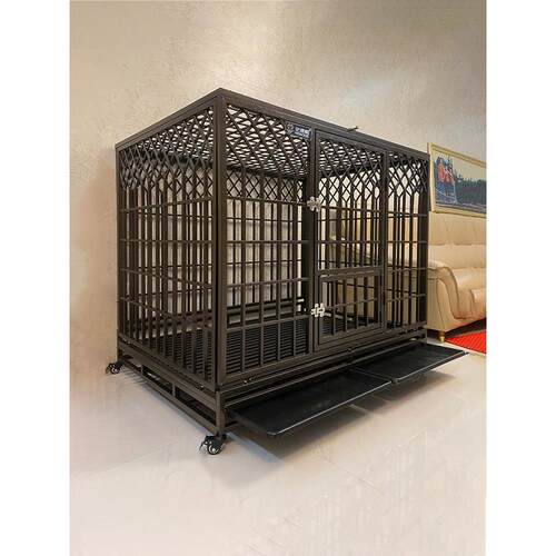 中大型犬笼室内室外方管金毛拉布拉多狗笼子加粗加厚带厕所艾道格