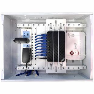 弱电箱穿线固定光猫路由器改造支架托多媒体箱白色线架大小号电源