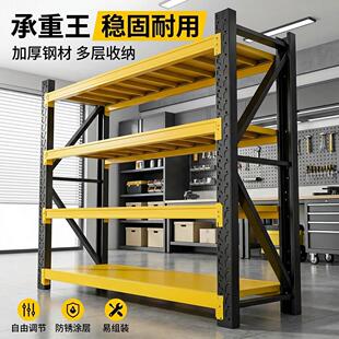 超市快递仓库铁架简易家用储物收纳货架超强沉重多层阳台置物架
