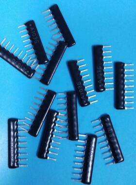 A9P103G 9P10K直插排阻 9脚10K 鸿星 精度 2% 脚距 2.54mm