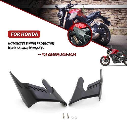 适用本田CB650R 18-24改装进气盖定风翼 侧身整流罩导流罩 侧风翼