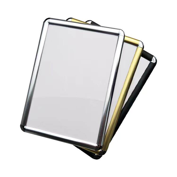 热卖单双面开启式超薄灯箱广告牌铝合金型材海报相框边框画框铝材