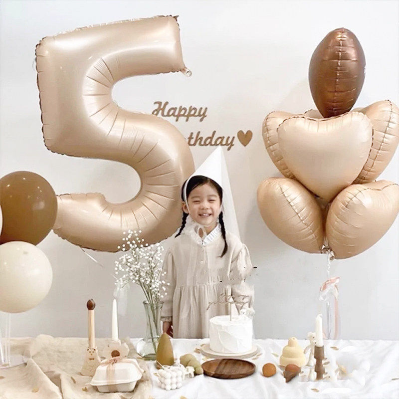奶油 焦糖 拿铁咖啡气球束复古韩式进口铝膜爱心棕色数字32寸数字,节庆用品/礼品,气球,淘宝优惠券,粉丝福利购,淘宝优惠卷