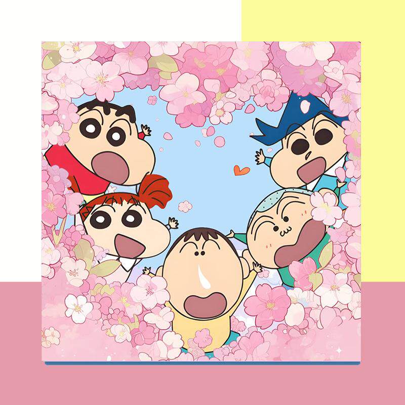 小新涂色画布零基础数字油画彩色颜料DIY材料包填充色块