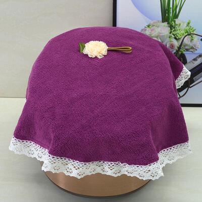 圆形多功能防尘盖布珊瑚绒擦手巾电饭煲小家电通用防尘罩万用抹布