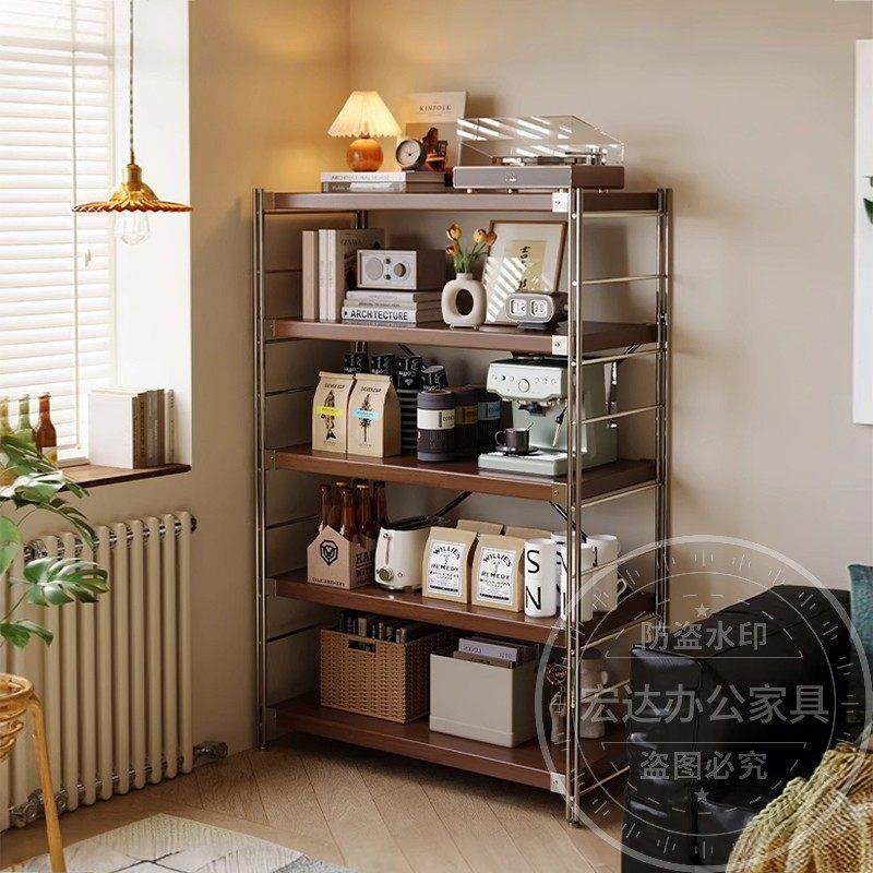 中古置物架落地多层收纳架家用客厅书架厨房微波炉储物架靠墙货架,商业/办公家具,置物架/陈列架/储物架/展示架,淘宝优惠券,粉丝福利购,淘宝优惠卷