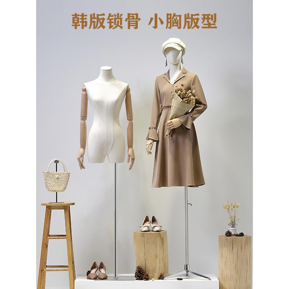 韩版模特道具女装假人体服装店橱窗半身人台全身人偶模特展示架子