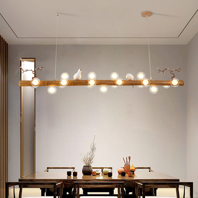 灯具特色餐厅中式茶楼民宿服装店创意个性日式竹艺吧台吊灯