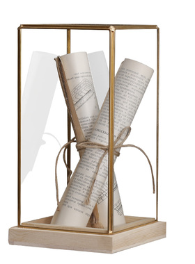 北欧轻奢黄铜玻璃展示盒博古架玄关书房客厅办公室陈列装饰品道具