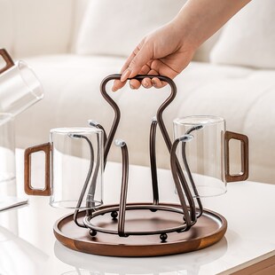 玻璃大容量冷水壶家用客厅水杯套装耐高温凉水壶待客喝水杯带托盘