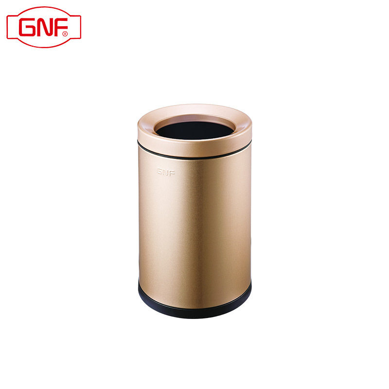 档不锈钢圆形垃圾桶12L大号无盖家用8升卧室卫生间宾馆小号