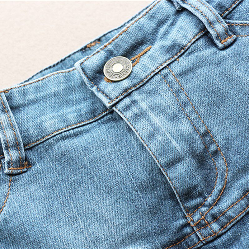 2021新款牛仔短裙女夏季低腰超短裙弹力百搭显瘦半身裙假两件裤裙