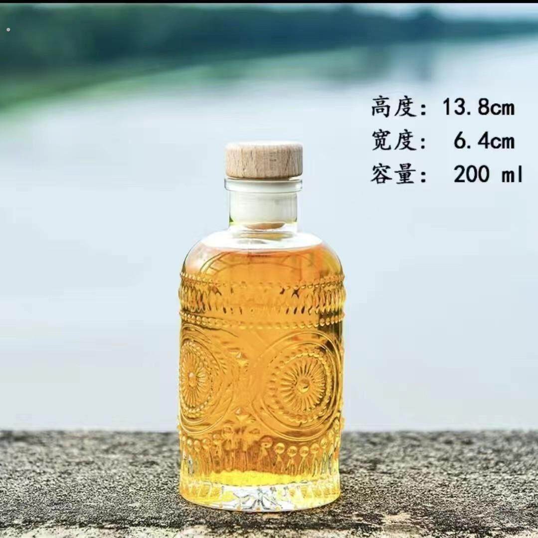 创意好看的冷萃冰咖啡玻璃瓶饮料密封罐小酒瓶果酒分装空瓶子容器