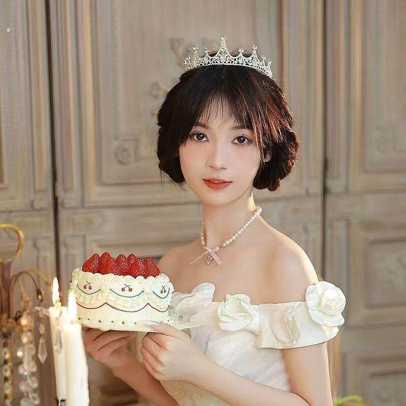 生日女神皇冠头饰高端大气生日party氛围感发饰头箍2025新款发箍
