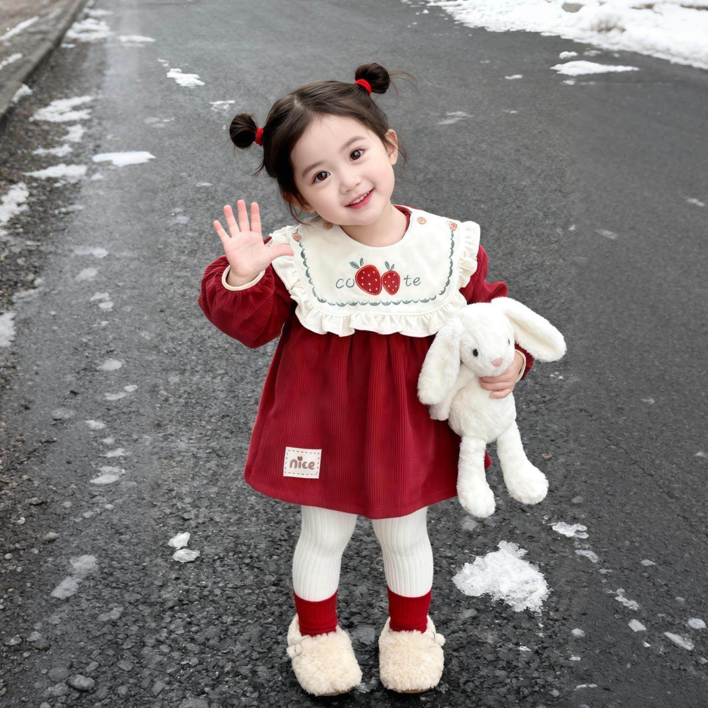 罩衣女宝宝外穿洋气公主裙秋冬儿童吃饭围兜防水防脏护衣围裙罩衫,童装/婴儿装/亲子装,反穿衣/罩衣,淘宝优惠券,粉丝福利购,淘宝优惠卷