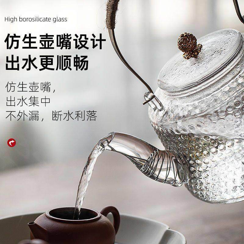 可明火直烧茶壶玻璃壶耐高温耐热玻璃茶壶烧水壶玻璃防爆泡茶煮茶