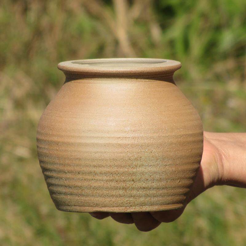 陶罐 高温烧制手工土陶器 多肉盆茶桌茶渣缸储水罐家用商用调料罐