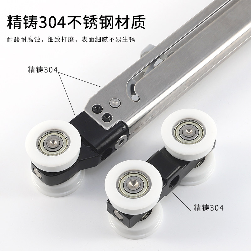 微缝线性口袋门吊滑线型隐藏缓冲吊趟推拉门轨道滑道全套五金配件