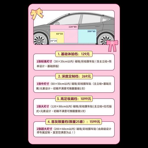 调色板Link 二次元磁吸车贴私人创意汽车车贴彩绘膜设计定制